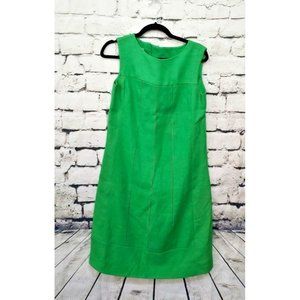 Vintage Carlye Moygashel Womens Maxi Dress, Linen, Green, Size 2